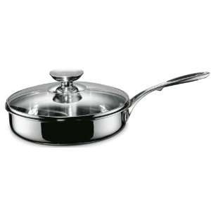 Berndes Saute Pan with Glass Lid, Tricion, 9.5 in.  