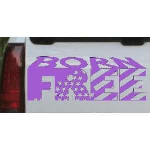 Born Free Car Window Wall Laptop Decal Sticker    Purple 