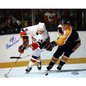  NHL Bob Bourne vs Kings Autographed 8 by 10 Inch 