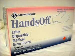 NEW Powdered Latex Exam Hospital Gloves Various Sizes 100/bx Non 