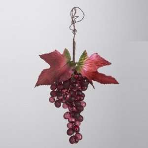   Burgundy Grape Cluster Christmas Ornaments by Gordon