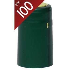 Green PVC Capsules   100 ct. 