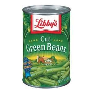 Libbys Cut Green Beans 14.5 oz (Pack of 24)  Grocery 