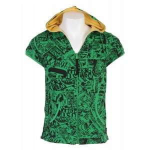 Grenade Sleeveless Hoodie Green Womens Sz M  Sports 