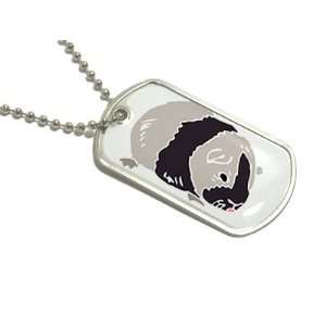 Guinea Pig   Military Dog Tag Keychain