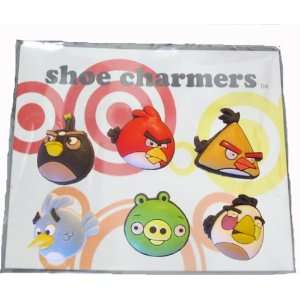  Angry Birds and Pig Shoe Charms 6 pc Set   Jibbitz Croc 
