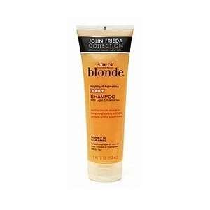 John Frieda Sheer Blonde Highlight Activating Shampoo Honey Caramel 