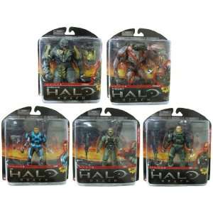  Halo Reach Series 6 Action Figure Set Of 5 Toys & Games