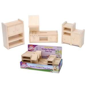  Wooden Furniture Chews for Hamsters, Mice, Rats