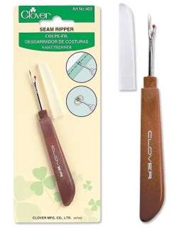 Clover Seam Ripper is useful for cutting threads, buttonholes and 