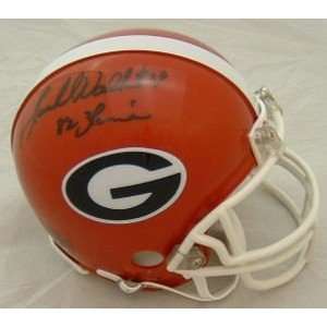 Herschel Walker Autographed/Hand Signed Georgia Bulldogs Mini Helmet w 