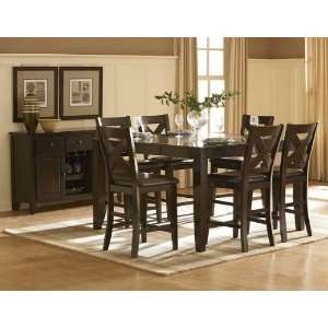   1372 36*7 7pc set (TABLE and 6 COUNTER HEIGHT CHAIRS)