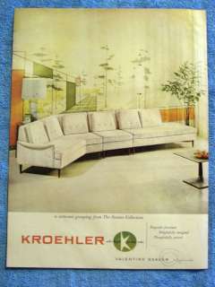 VINTAGE 1959 KROEHLER FURNITURE AD  