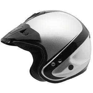  KBC Tour Com Stripe Helmet   X Small/Silver/Black 