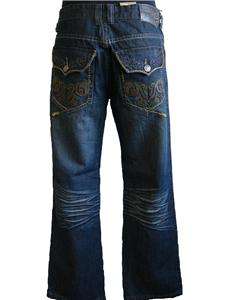 MENS Flap Pocket House of Lords JEANS Dark Blue 30X32  