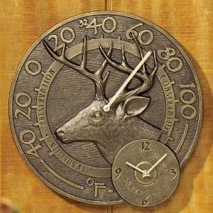  Deer Clock Thermometer