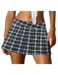 Donald Seneca Schoolgirl Tartan Plaid Pleated Mini Skirt Henley