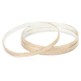 Anna Beck Designs Timor 18k Rose Gold Plated Wire Rimmed Bangle 