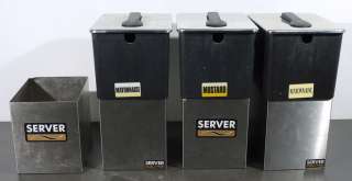 qty 3) Server Mayonnaise Mustard Dispensers SS 1SE 98E  