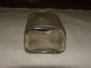 Vintage Glass Illinois Duraglass Medicine Bottle  