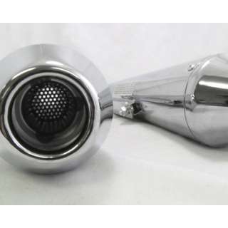 Reverse Cone Shorty Megaphone Exhaust Mufflers   fits exhaust from 1 3 
