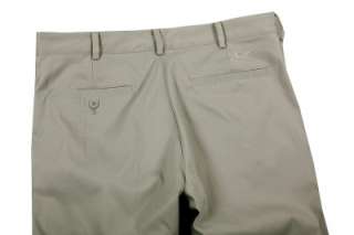 Nike Dri FIT Flat Front Tech Mens Golf Pants Granite Split Bottom 
