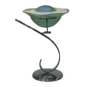 Table Fountains ~ Green Tabletop Water Fountain with Stand  