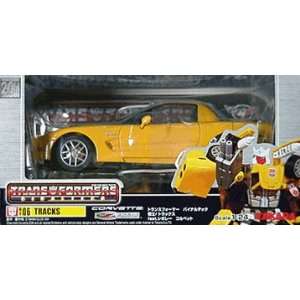 Transformers Takara Binaltech BT 06 Tracks Yellow Chevrolet Corvette