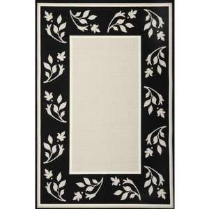    SouthportFloral Black / Natural Indoor/Outdoor Rug