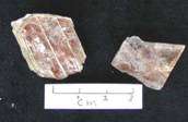 44.  Lepidolite Crystal Cleavage  Like other mica minerals 