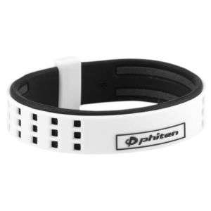 Phiten Titanium Duo Bracelet   Baseball   Accessories   White/Black