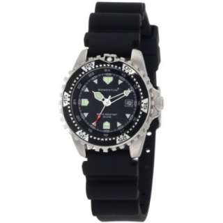 Momentum Womens 1M DV01B1B M1 Black Dial Black Rubber Dive Watch 