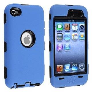   with Apple®iPod touch®4th Generation, Black Hard / Blue Skin
