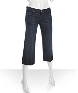 for All Mankind los angeles dark wash Dojo cropped jeans