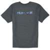 Hurley One & Only Dimension S/S T Shirt   Big Kids   Grey / Light Blue