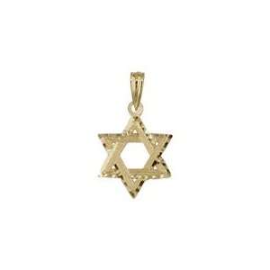    18kt Yellow Gold Mini Star of David (13mm/23mm with Bail) Jewelry
