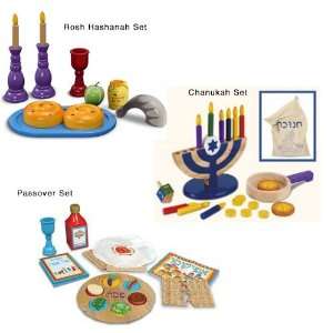  Jewish Holidays Wooden Play Food Set Toys & Games