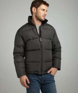 London Fog charcoal zip front Dexter down coat