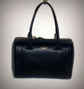 KATE SPADE Liv Mansfield Navy Blue Leather Stachel Handbag NWT  