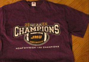 JMU JAMES MADISON UNIVERSITY NCAA FOOTBALL 2004 1 AA CHAMPIONS MUSCLE 