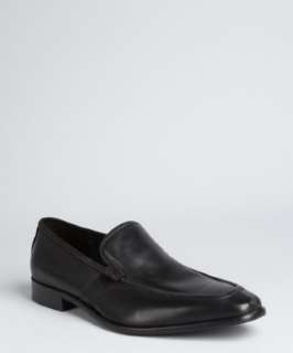 Kenneth Cole New York black leather tapered toe loafers   up 