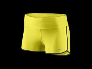 Nike Womens 2 Boy Shorts Running Yoga Tennis Workout Sonic Yellow 