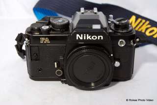 Nikon FA Camera body only w/ titanium shutter all black  