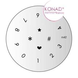  Konad Stamping Nail Art Image Plate   M42 Beauty