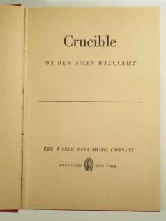 1946 Ben Ames Williams CRUCIBLE HCDJ Murder Mystery  