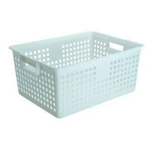  Organize Storage Basket   Plastic Basket   Large   White 