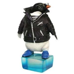  Way Cool Penguin Block of Blue Ice Leather Jacket