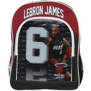    Miami Heat #6 LeBron James Youth 3D Backpack