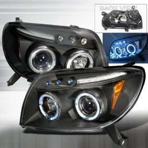    06 Toyota 4Runner Projector Headlights   Black Blue Lens Automotive