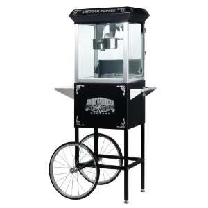  Great Northern Lincoln 8 oz Popcorn Machine/Cart Black 